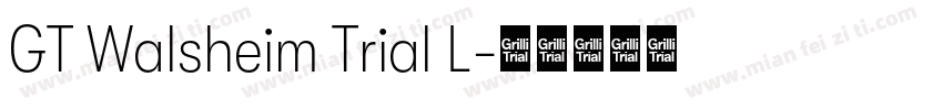 GT Walsheim Trial L字体转换